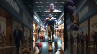 Super Heroes 🎬 Walking the Dog at the Marvel and DC-ALL Mall #marvel #superhero #avengers