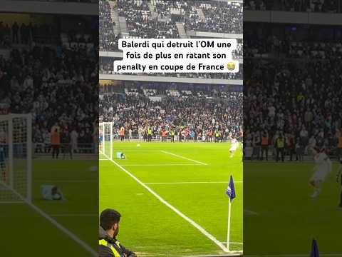Balerdi rate son penalty contre Toulouse 😳 #marseille #coupedefrance #foot #france #velodrome #om