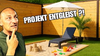 Luxus im Garten?  Sandkiste mit Urlaubsfeeling