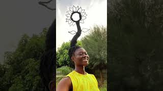 Some artists use paint, others sculpt with clay, but Laetitia Ky uses her HAIR. #tedtalks