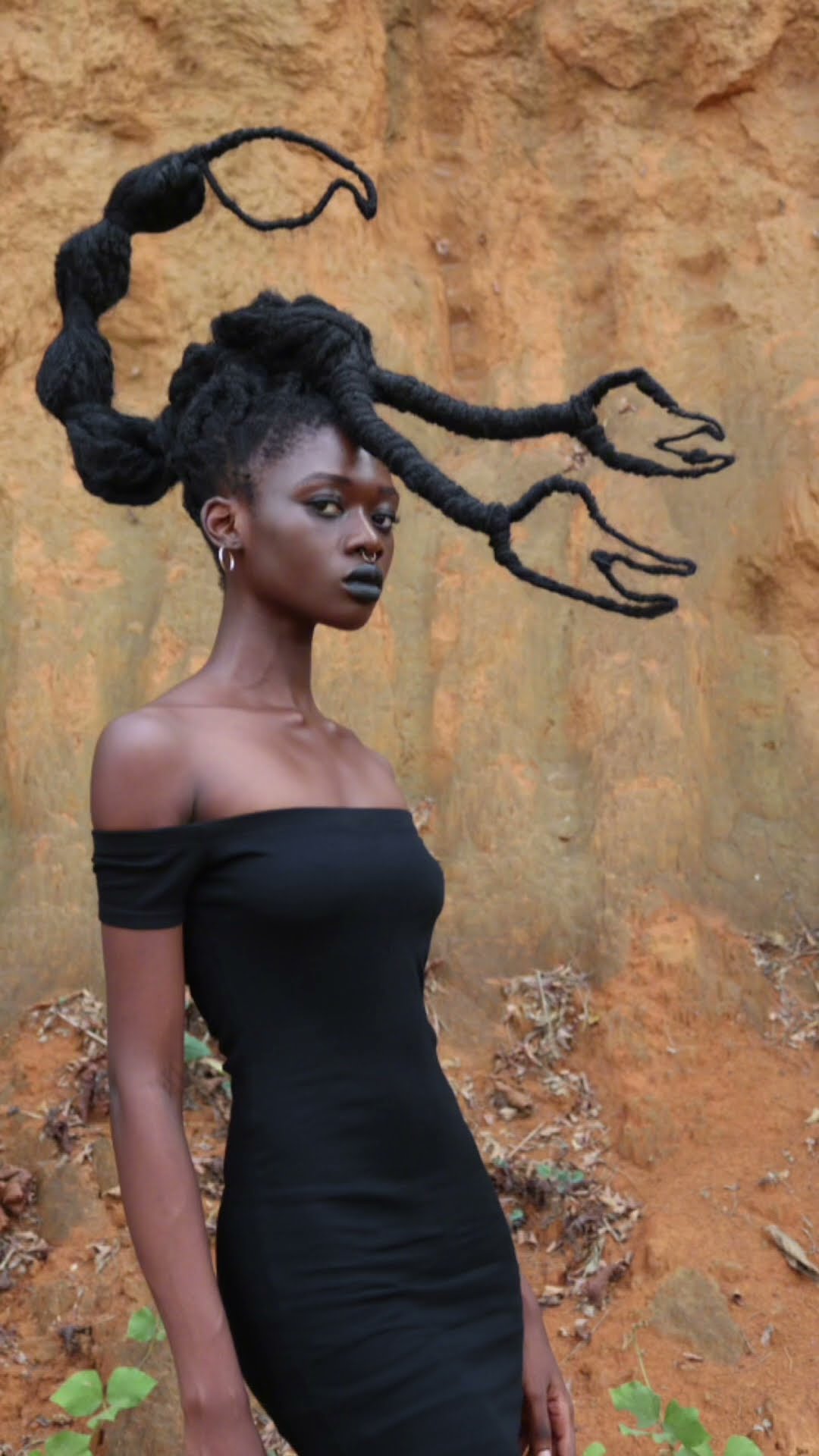 Some artists use paint, others sculpt with clay, but Laetitia Ky uses her HAIR. #tedtalks