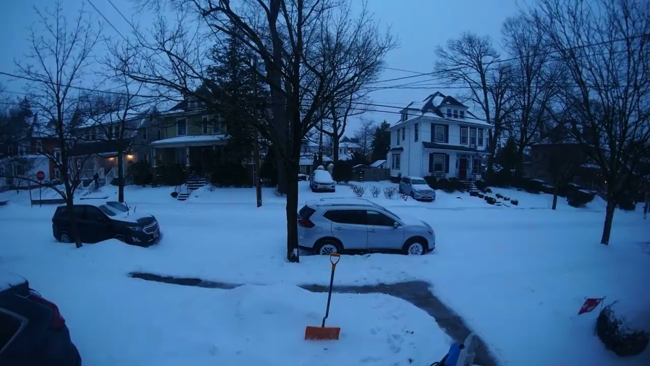 10 INCHES OF SNOW TIMELAPSE Collingswood New Jersey!