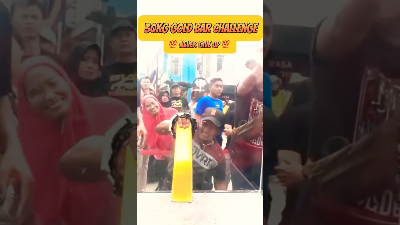 Can YOU Pull the 30kg Gold Bar? This Guy Did the Impossible!