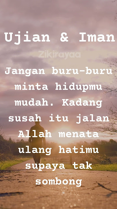 Ujian & Iman: Cara Allah Menata Hati Lewat Luka