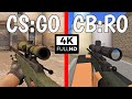 CS:GO vs. CB:RO - Weapons Comparison 4K 60FPS