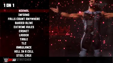 WWE 2K18 MAIN MENU/MATCH TYPES (CONCEPT) | WWE 2K CONCEPTS