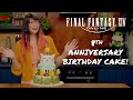 Final fantasy xiv online 8th anniversary birt.ay cake featuring kimjoy