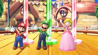 Мульт Super Mario Party Minigames Mario Vs Luigi Vs Peach Vs Daisy Master Cpu