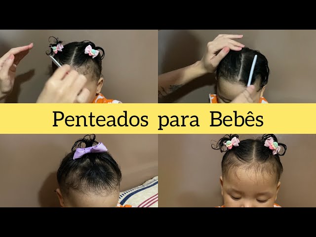 Penteado infantil na minha bebê de 1 ano 🥰#penteadosfáceis #penteadoi