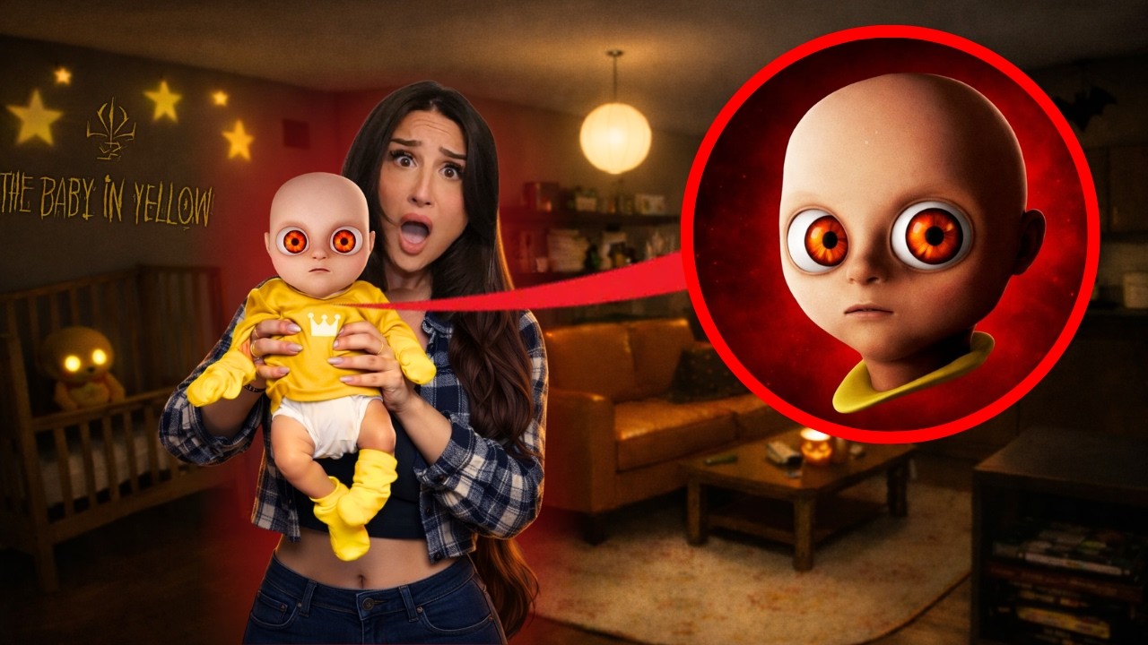 BABYSITTING THE BABY IN YELLOW... IN REAL LIFE! (HE ATTACKS ME)