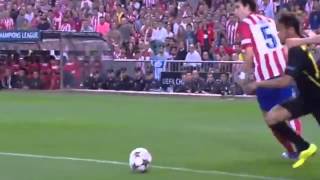 Neymar Amazing Nutmeg Vs Tiago Mendes Hd Atlético De Madrid Vs Barcelona Uefa 2014