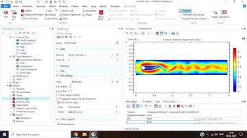 Fluid-Structure interaction using COMSOL | Vibrating plate in fluid flow | Fully coupled