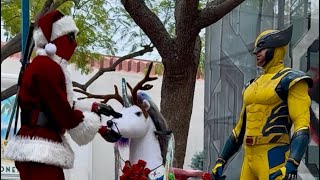 #Deadpool #Holiday Special at #Disney California Adventure at #Avengers Campus 2025 with #Wolverine!