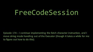 FreeCodeSession - Episode 174