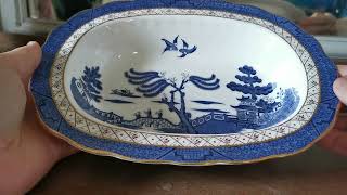 Royal Doulton Booths Real Old Willow Blue and White China Serving Dish