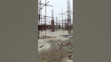 Scaffolding formwork for steel structure of columns shear walls #construction #buildingstructure