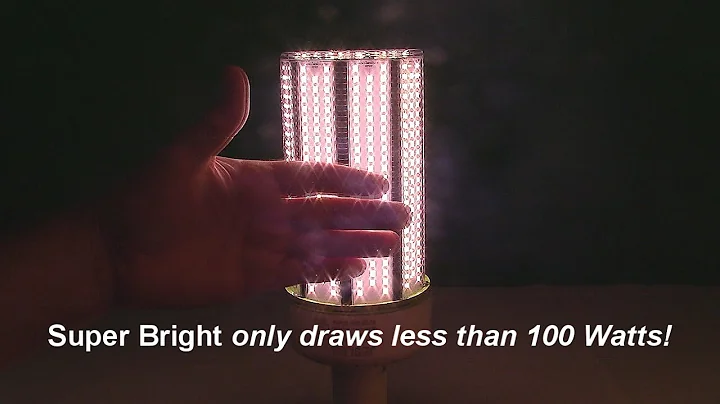 JESLED 100W LED Corn Bulb E39 Base - includes E26 to E39 Adapter 13,500 Lumen, 5000K Daylight REVIEW