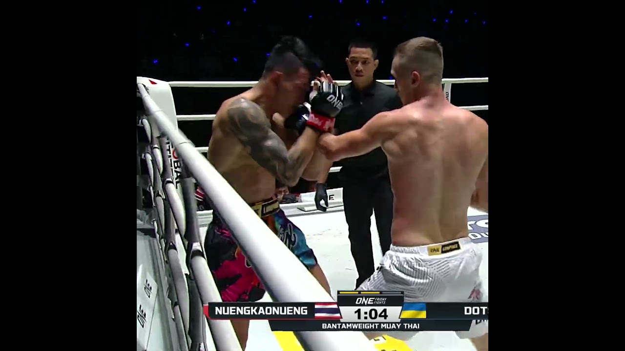 DEMOLITION DERBY 😵🔥 Denis Dotsenko 🇺🇦 storms Nuengkaonueng for his third straight knockout!
