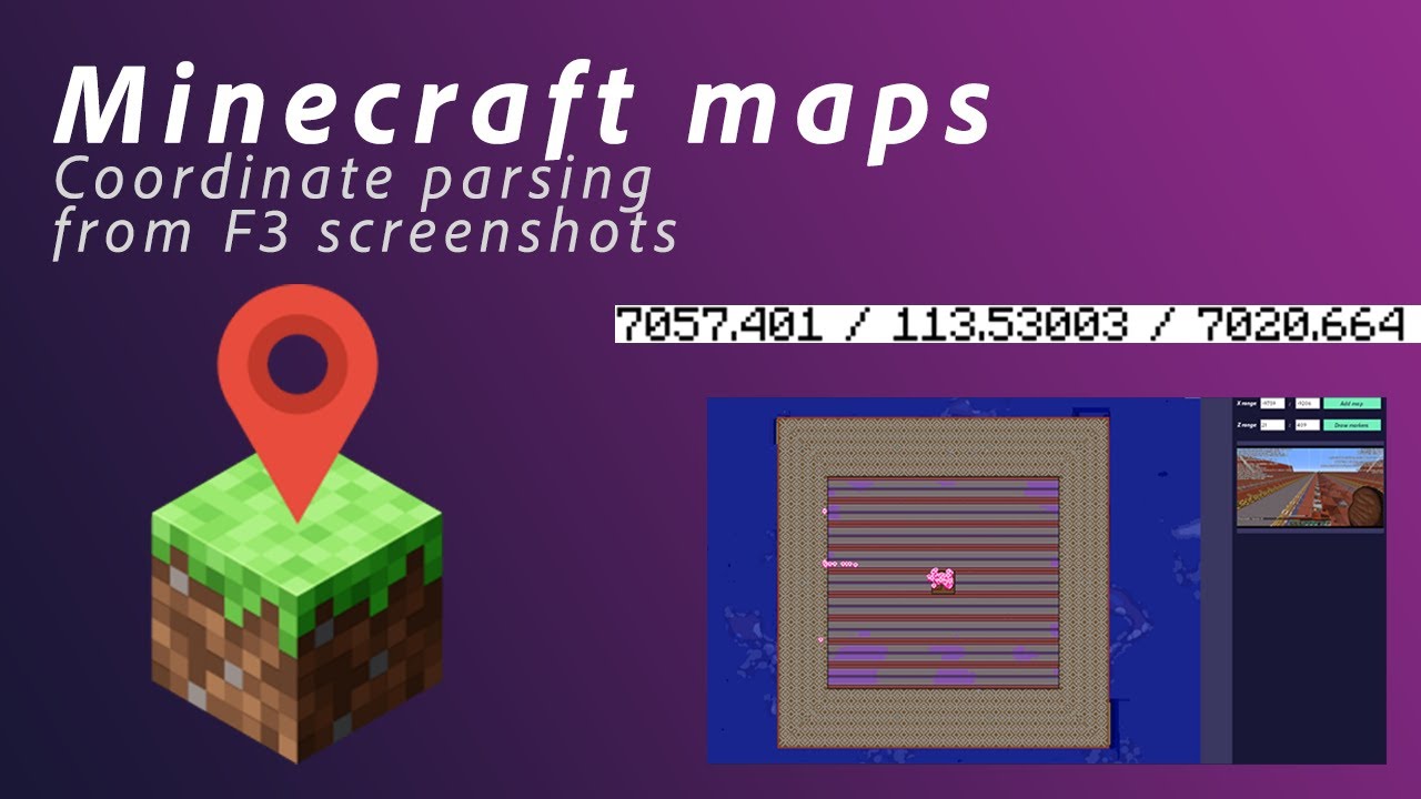 Reading Coordinates from Minecraft Screenshots | MC Maps - YouTube