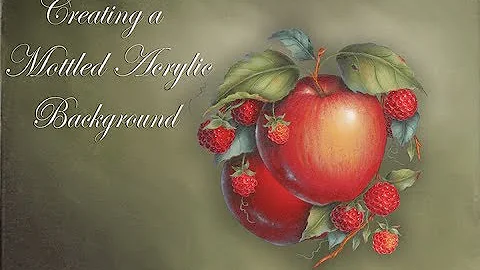 How To Paint a Mottled Background