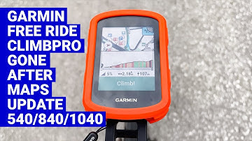 SOLUTION: Garmin Free ride ClimbPro NOT WORKING after maps update to 2023.10 (Edge 540/840/1040)