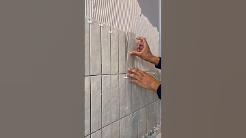 Shower recess using subway tiles. #diy #satisfying #construction #tilingwork