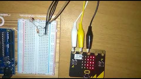 Photoresistor(LDR) sensor with micro:bit demo