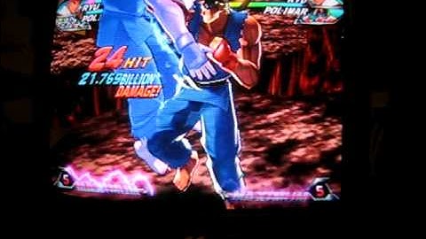 Tatsunoko vs. Capcom: Ryu/Polimar combo 2