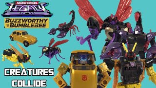 Creatures Collide! Goldbug, Ransack, SkyWasp & Scorpinok - Transformers Legacy Buzzworthy Bumblebee