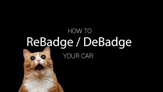 How to debadge and rebadge your vehicle