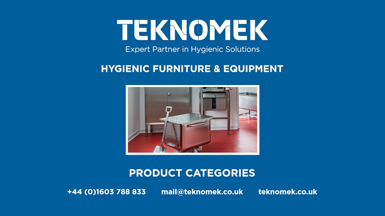 Teknomek product categories | Stainless steel hygienic furniture & equipment | Teknomek UK