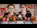 Ăn bánh trung thu 8 vị và Hướng dẫn làm bánh dẻo lạnh Singapore nhân truffle, sầu riêng| MUKBANG