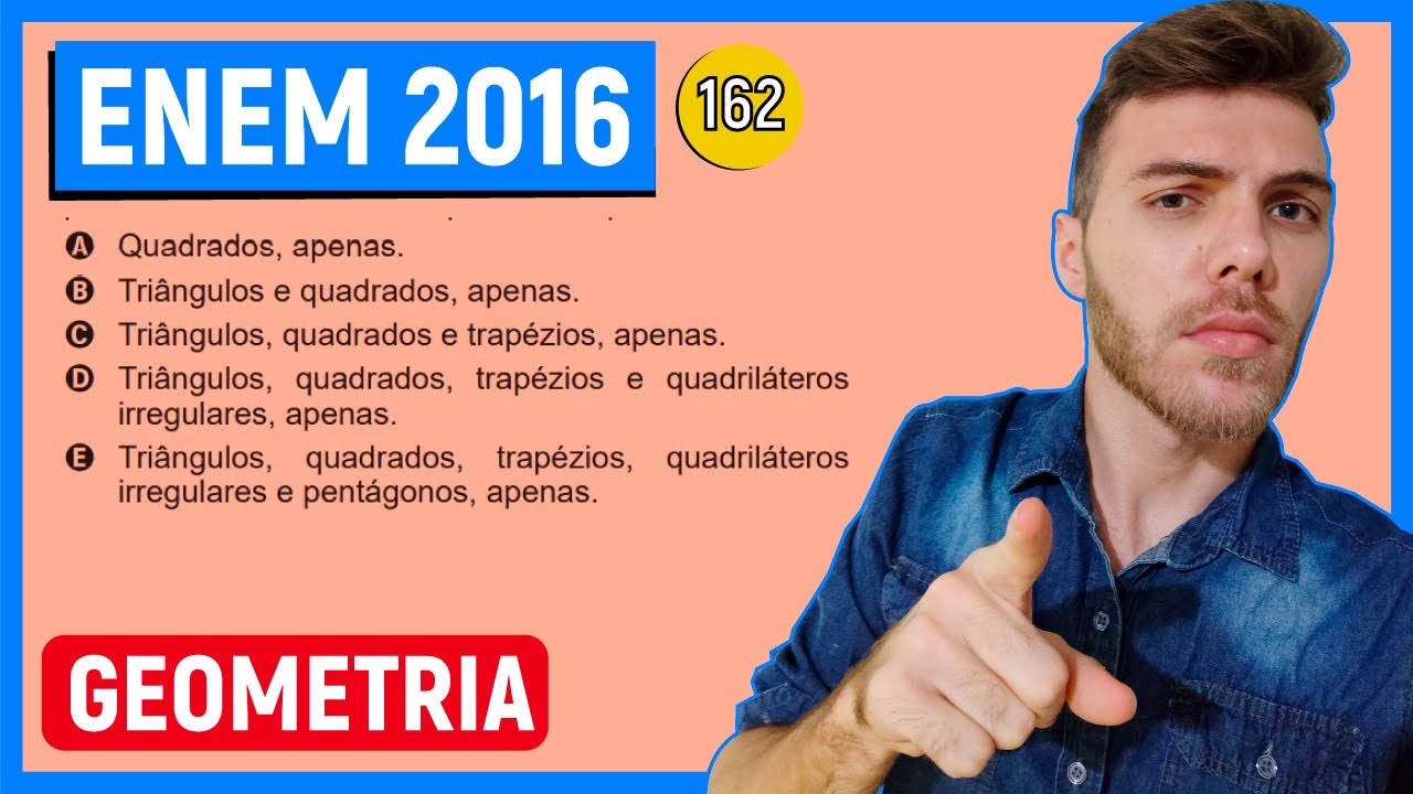 🛑162 Enem 2016 - GEOMETRIA -  É comum os artistas plásticos se apropriarem de entes matemáticos