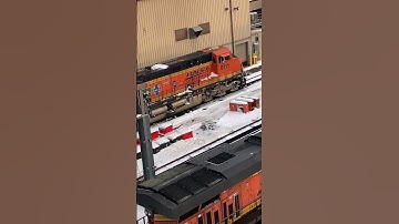 BNSF 6111 sitting by the Northtown yard engine shops December 27th 2022