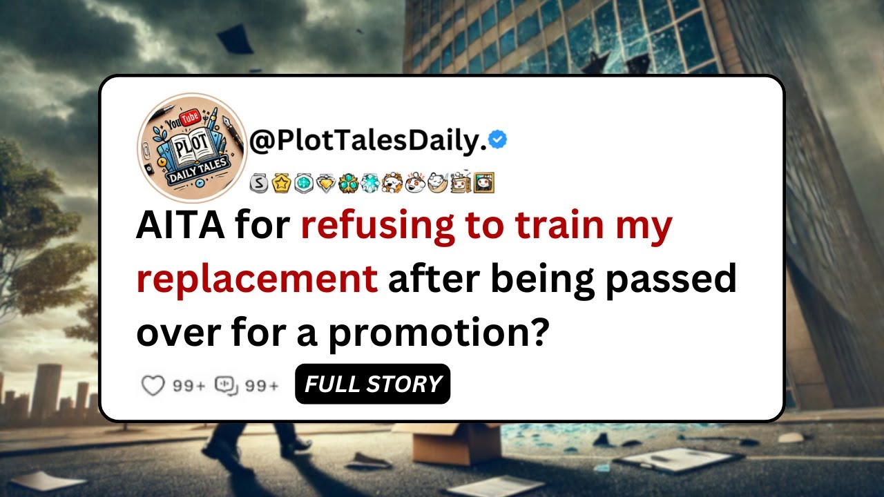 AITA for refusing to train my replacement after being passed over for a promotion? | Reddit Story