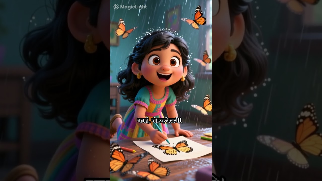 जादुई पेंसिल की कहानी ✏️ | Magical Pencil Story for Kids | Dhanvi and Aviral | 5 Min Moral Story — Tinyvalues with Dhanvi & Aviral YouTube video