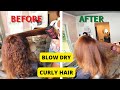 How to Blowdry Curly Hair with Round Brush