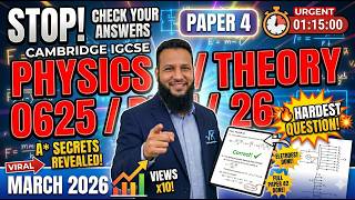 IGCSE Physics 0625/42 Feb/March 2026 | Paper 42 (Theory) SOLUTION & Explanations 🚀| Part 1(Q1 to Q5)