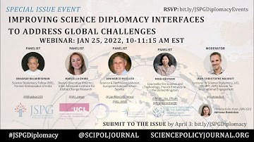 Webinar: Improving science diplomacy interfaces to address global challenges