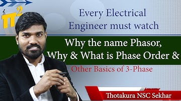 Why the name Phasor? Why & What is Phase order and other Interesting Aspects of 3-Phase