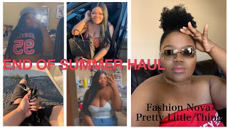 END OF SUMMER HAUL// Fashion Nova PLT// Amrielle's Block