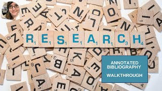 ENG 232  |  Annotated Bibliography | Assignment walkthrough