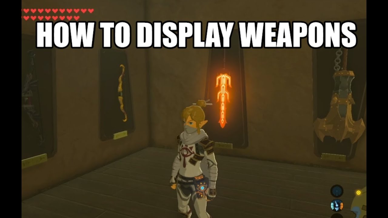 How To Display Weapons Shields and Bows in Zelda BOTW YouTube