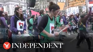 Watch again: Argentines march to protest violence against women