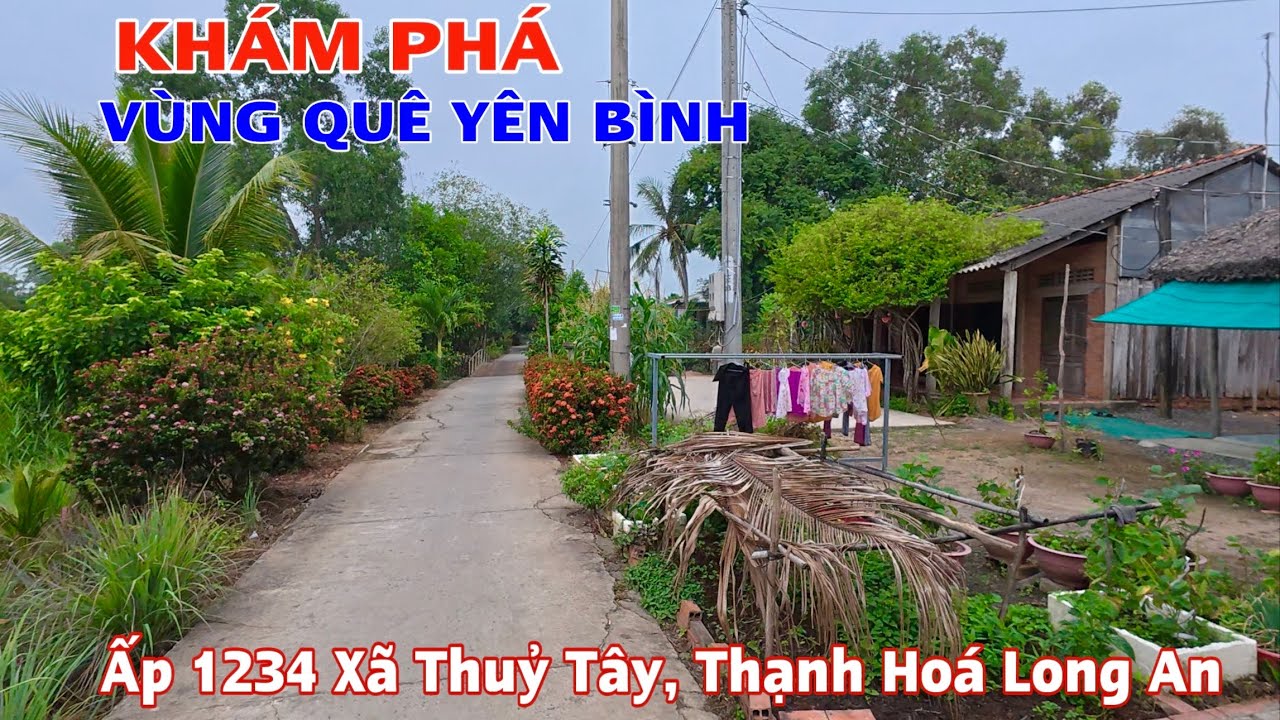 Khám Phá Vùng Quê Yên Bình Xã Thuỷ Tây, Huyện Thạnh Hoá, Tỉnh Long An