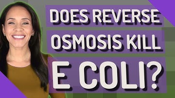 Does Reverse Osmosis kill E coli?