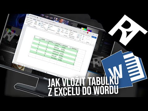Jak vložit tabulku