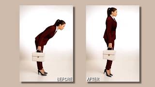 How to Use Puppet Warp to Straighten a Girl in Photoshop | Easy Tutorial screenshot 2