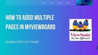 6  how to addd multiple pages in myviewboard II How to check total pages in my viewboard