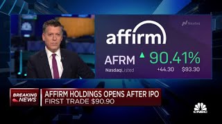 Affirm Holdings IPO Makes Its Trading Debut, First Trade At $90.90 Affirm Holdings IPO Makes Its Trading Debut, First Trade At $90.90